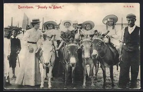 AK Burnham, Ready to Start, Donkey Riding