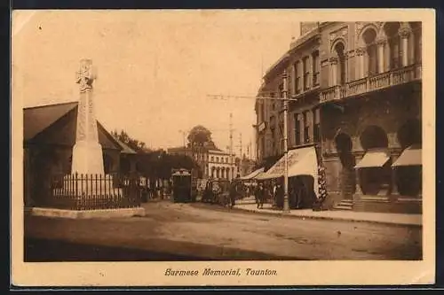 AK Taunton, Burmese Memorial