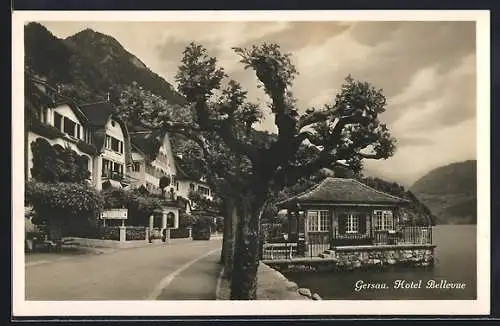 AK Gersau, Hotel Bellevue an der Uferpromenade