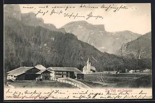 AK St. Veit, Ortsansicht mit Seekofel