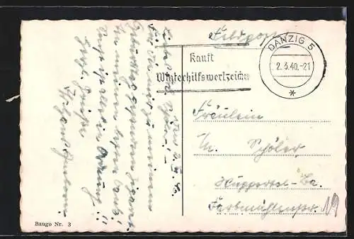 AK Gotenhafen, Hermann Göring-Strasse mit Autos, 