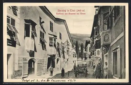 AK Sterzing, Gasthaus und Brauerei zur Krone