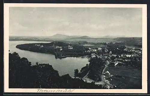 AK Thammühl am See, Ortsansicht aus weiter Ferne