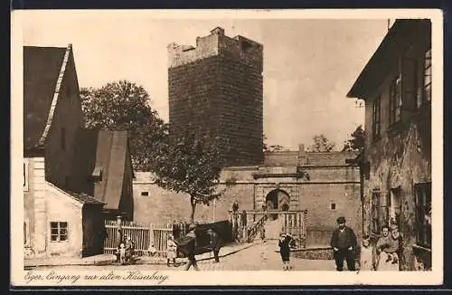 AK Eger, Eingang zur alten Kaiserburg
