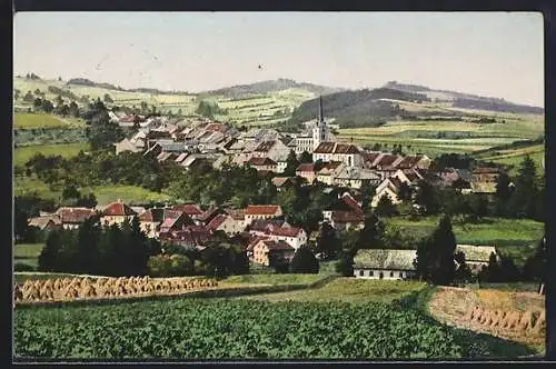AK Höritz, i.Böhmerwald, Gesamtansicht