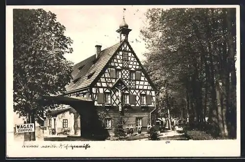 AK Karlsbad, Cafe und Restaurant Schützenmühle