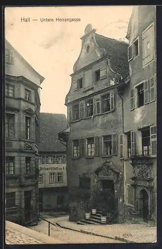 AK Hall, Untere Herrengasse, Weinwirtschaft