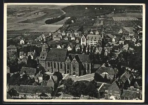 AK Einbeck, Münsterkirche aus der Vogelschau