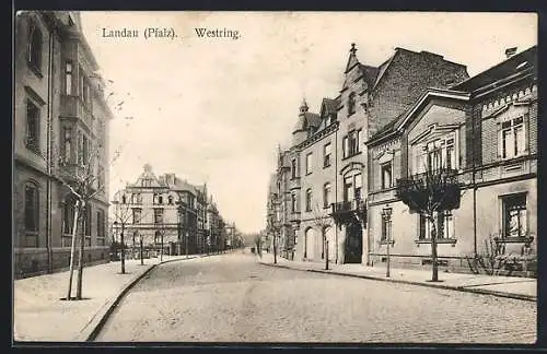 AK Landau / Pfalz, Blick den Westring entlang