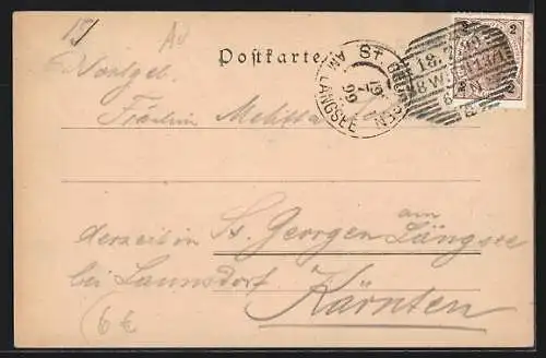 Künstler-AK Philipp + Kramer Nr. XXXIV /7: Schönbrunn, Ortspartien