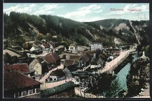 AK Rübeland (Harz), Totalansicht aus der Vogelschau
