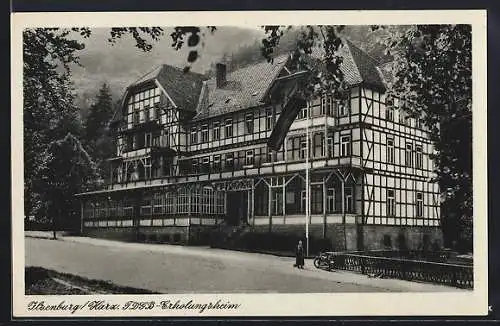 AK Ilsenburg /Harz, Blick auf das FDGB-Erholungsheim