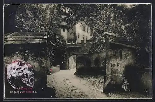 AK Rochsburg i. Sa., Eingang zum Schloss