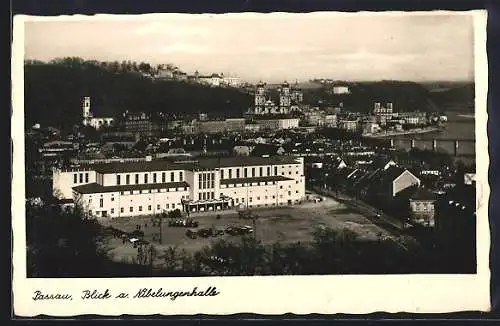 AK Passau, Blick a. Niebelungenhalle