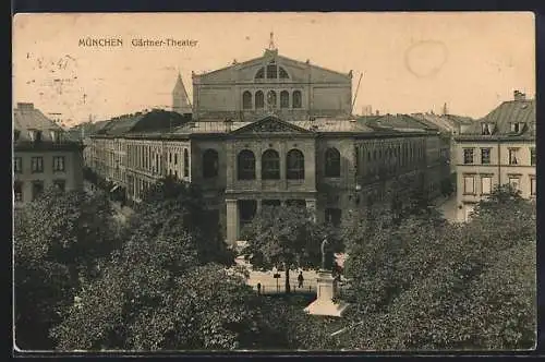 AK München, Ansicht vom Gärtner-Theater