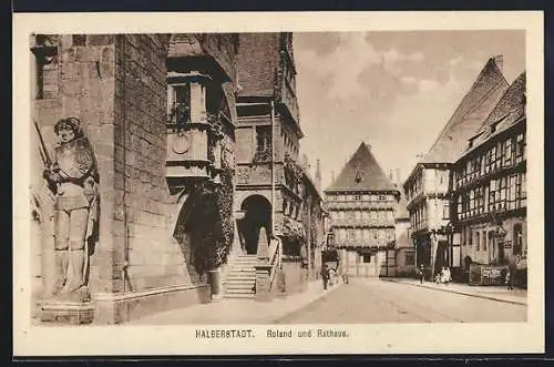 AK Halberstadt, Roland und Rathaus