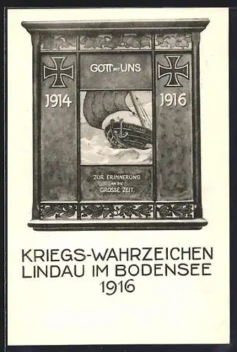 AK Lindau im Bodensee, Kriegs-Wahrzeichen 1916, Nagelung