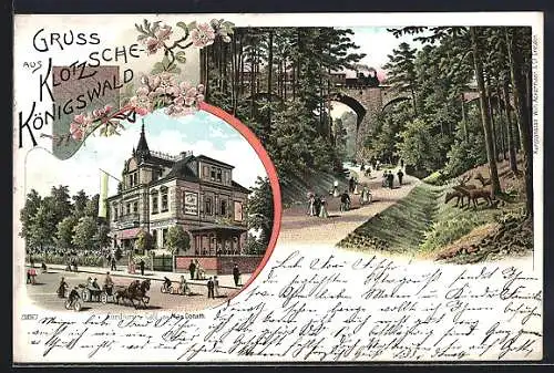 Lithographie Dresden-Klotzsche, Gasthaus Max Donath
