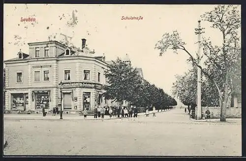 AK Leuben /Dresden, Drogerie Otto Bretschneider, Schulstrasse