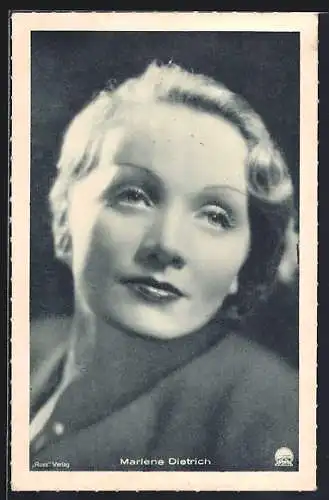 AK Schauspielerin Porträt Marlene Dietrich