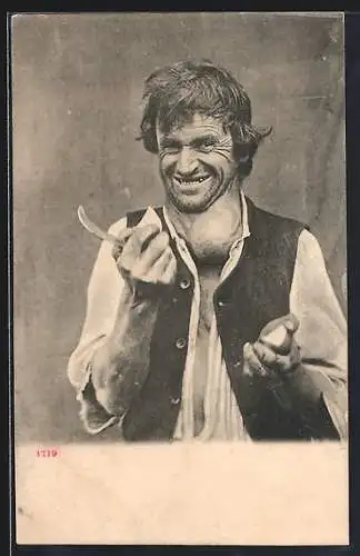 AK Mann mit Kropf