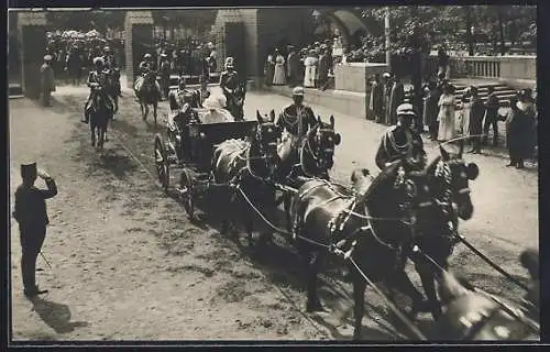 AK Stockholm, Olympia 1912, King Gustafs arrival to the Stadium