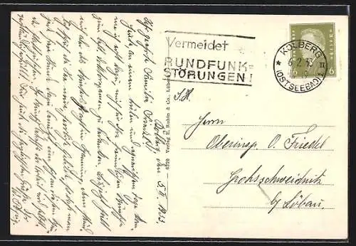 AK Kolberg, Ostseebad, Hafeneinfahrt