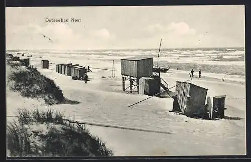 AK Nest, Ostseebad, Strandpartie