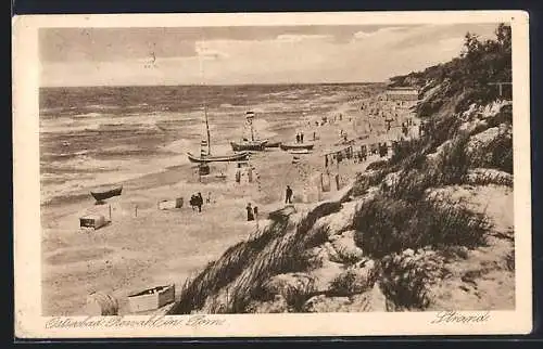 AK Rewahl in Pom., Ostseebad, Strand