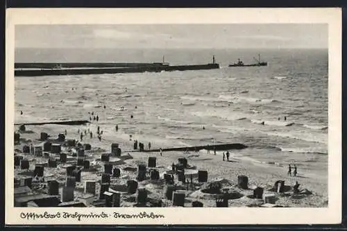 AK Stolpmünde, Standpartie mit Strandkörben