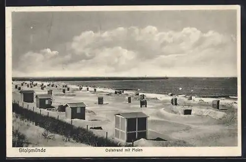 AK Stolpmünde, Oststrand mit Molen