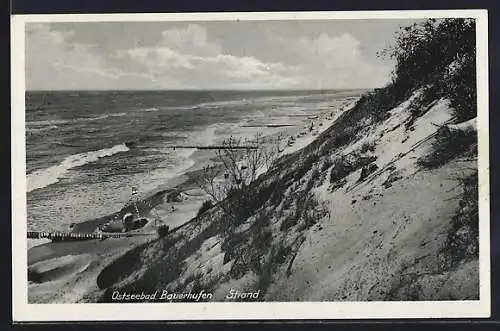 AK Bauerhufen, Ostseebad, Strand