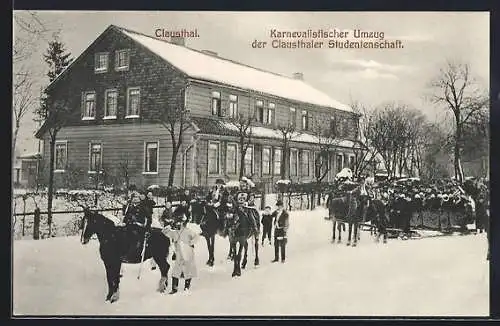 AK Clausthal, Karnevalistischer Umzug der Clausthaler Studentenschaft