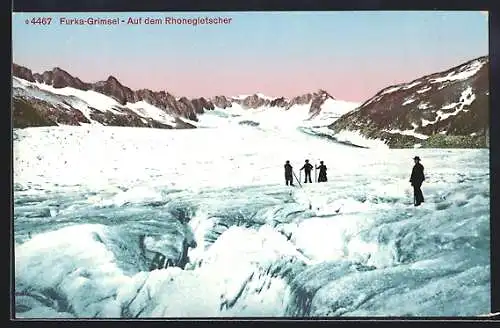 AK Furka-Grimsel, Auf dem Rhonegletscher