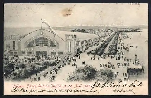 AK Zürich, Eidg. Sängerfest 14.-18.7.1905, Festhalle