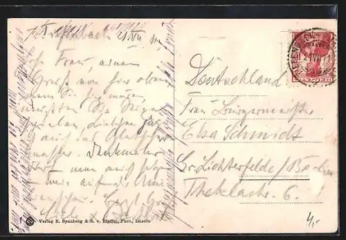 AK Postkutschen fahren auf einer Berglandstrasse entlang