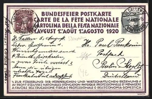 AK Schweizer Bundesfeier 1. August 1920, Bäcker wiegt den Teig