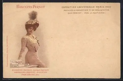 AK Paris, Exposition Universelle 1900, Pavilln d`Exposition et de Degustation, Biscuits Pernot