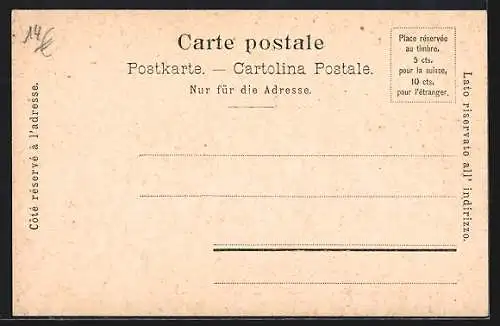 AK Wengernalp, Ortsansicht, Ph. Suchard Chocolat