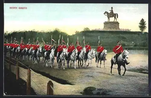 AK Scots Greys zu Pferd
