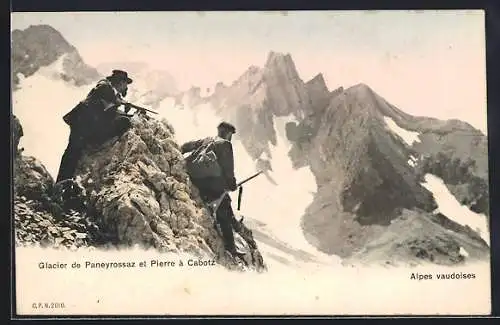 AK Cabotz, Glacier de Paneyrossaz et Pierre, Alpes vaudoises, Bergsteigen
