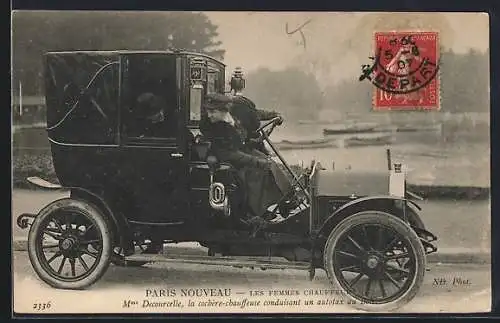 AK Paris, Les Femmes Chauffeur, Mme Decourcelle fährt Taxi