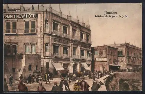AK Jerusalem, Interieur de la porte de Jaffa