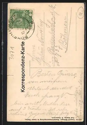 AK Ausser Kasten /N.-Österreich, Gemischtwarenhandlung Leopold Kikinger, Ortsansicht