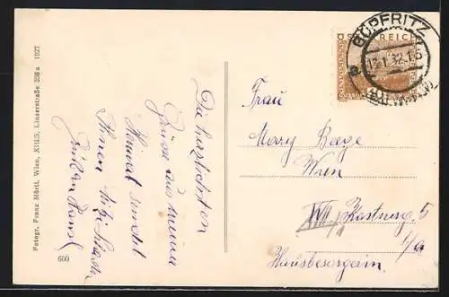 AK Brunn an der Wild, Dietmannsdorf, Kirche, Ortspartie, Haus mit Garten