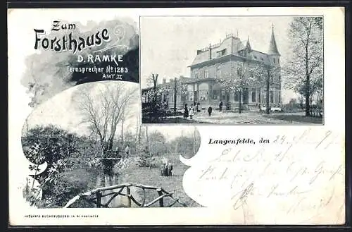 AK Langenfelde / Eimsbüttel, Gasthaus Zum Forsthause, Bes. D. Ramke