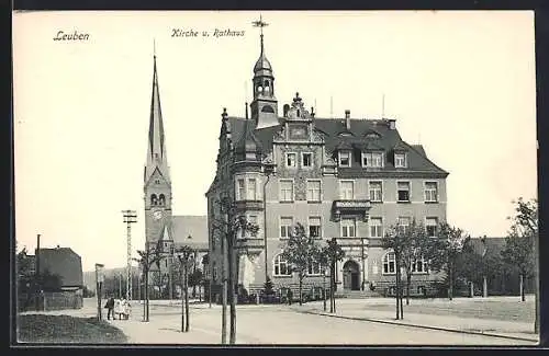 AK Dresden-Leuben, Kirche und Rathaus