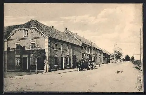 AK Büderich a. Rhein, Blick in die Weselerstrasse