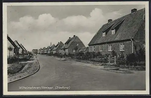 AK Wilhelmshaven /Voslapp, Blick in eine Siedlung