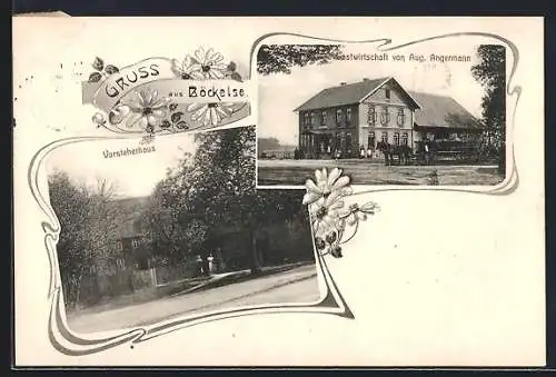 AK Böckelse, Gasthof von Aug. Angermann, Vorsteherhaus